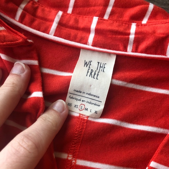 Free People | Red Striped Can't Fool Me Top - Picture 4 of 7